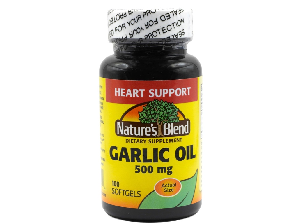 Nature 's Blend Česnek Oil 500 mg 100 Softgels