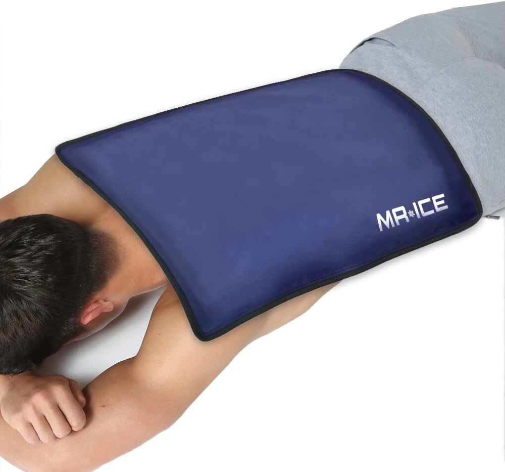 Extra velký ledový balíček pro zranění opakovaně použitelný - Gel studená balení Kompresní terapie bolesti a zranění zad, Knee, Ramender, Hip, Ankle, Neck, Elbow, Wrist - Hot & Cold Therapy Gel Pack - 15 "x 23.4"