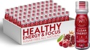 Zdravé organiky - Cukr Free Energy Střílí Extra sílu přírodní a zdravé energetické nápoje - Plant- Based energetické doplňky w / vitamín B12 Lion 's Mane & Yerba Mate - Cherry Pomegranate Flavor 48 Pack