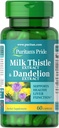 Puritan 's Pride Milk Thistle & Dandelion Extract 60 Count