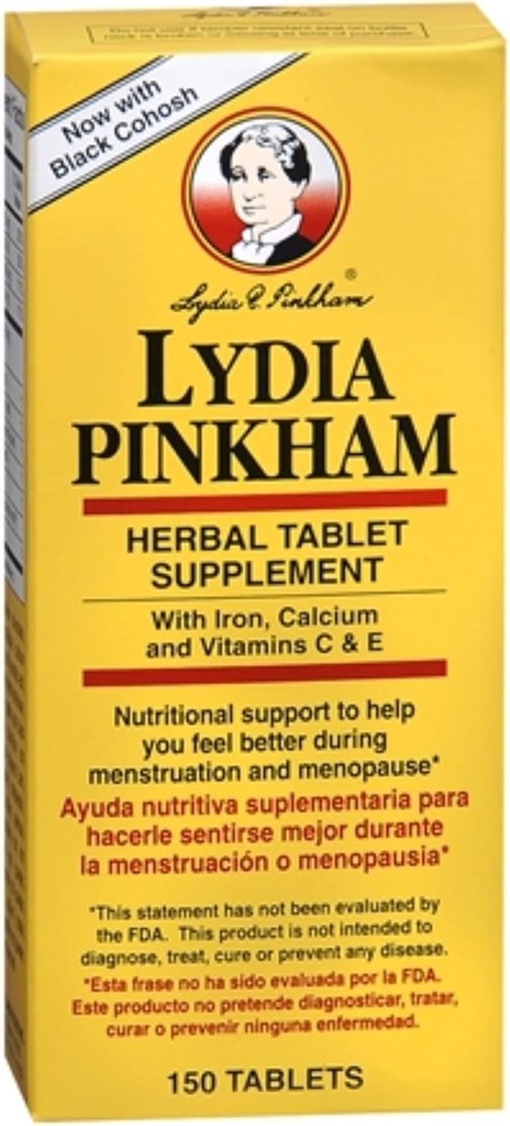 Lydia Pinkham Bylinný Tablet Dodatek 150 Tablet (Balení po 4)