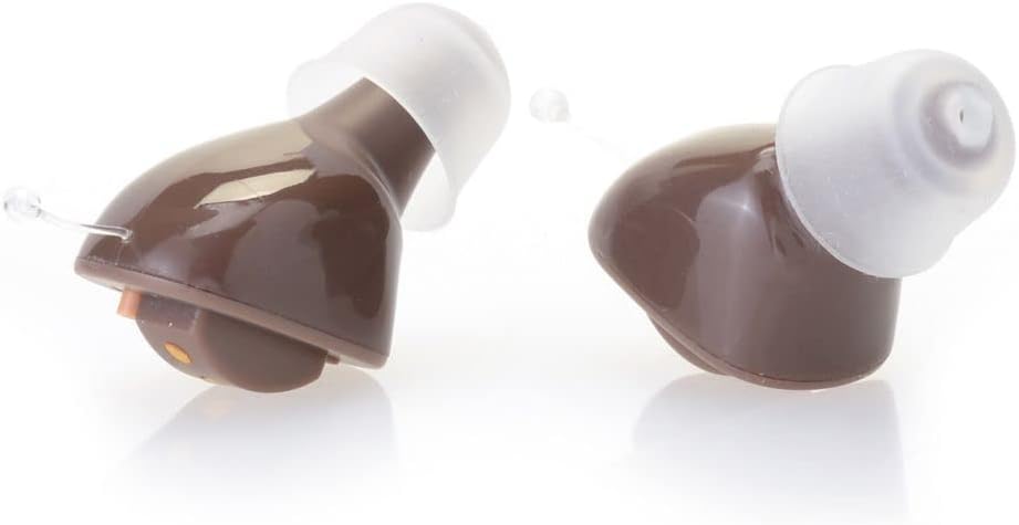 Podpora sluchu w / dobíjecí pouzdro & extra ušní tipy (Brown)