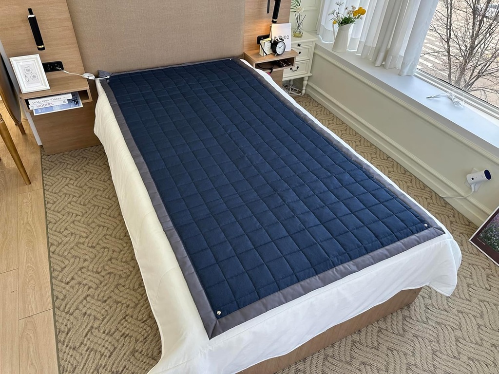 Uzemnění Single Mat- nerezová ocel Fabric, 39x79 palců (námořnictvo)