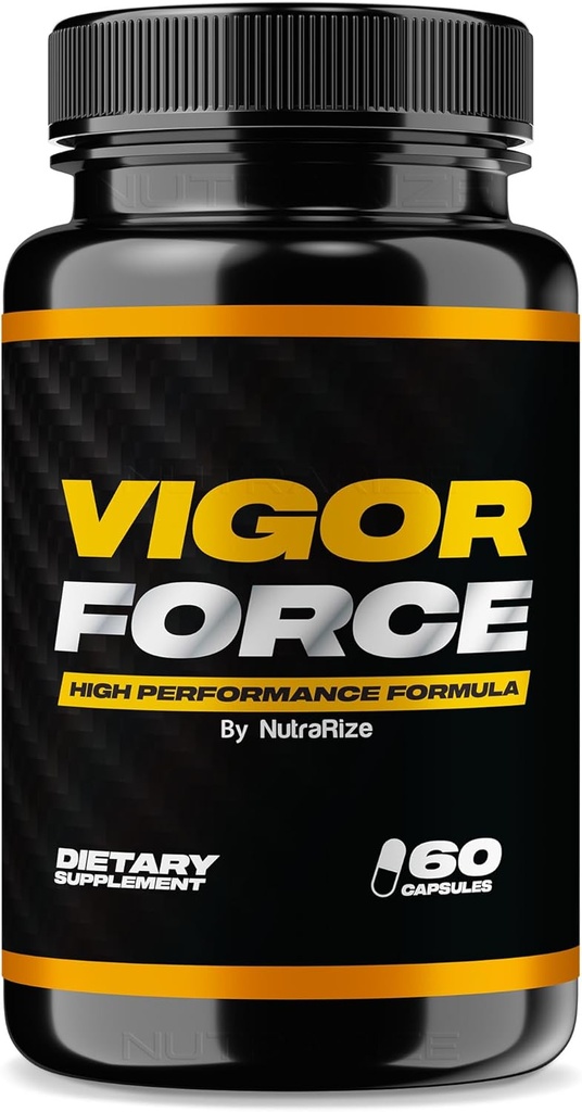 NutraRize Vigor Force pro muže, Vysoký výkon mužské kapsle, Všechny přírodní doplněk stravy pro celkové zdraví a wellness, Oficiální pilulky 50 Review (60 Kapsle)
