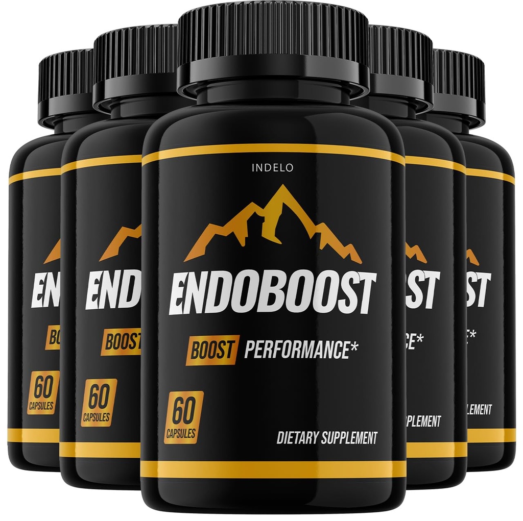Endoboost pro muže, Endo zvýšit pokročilé výkonové doplňky, Endoboost výkon, Endobost Recenze (5 Pack - 300 Kapsle)