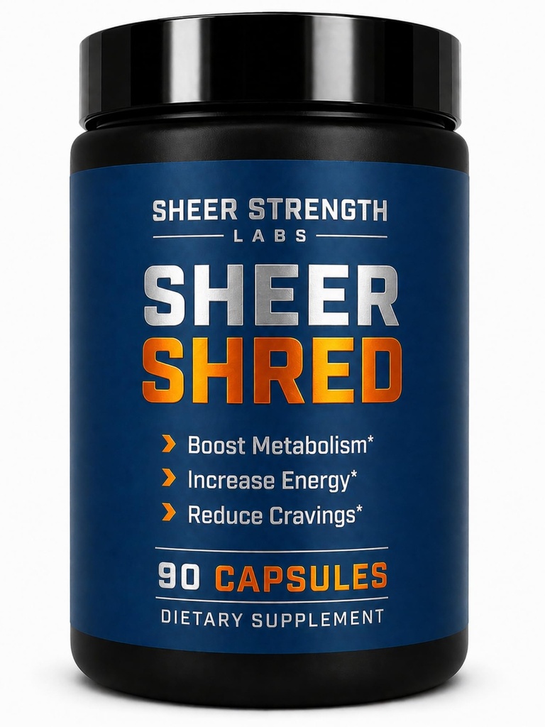 Sheer Strength Labs Burner pro muže - Klinicky balená dávka, nejsilnější vzorec - Made in USA - Premium Blend of Rauwolscine, L- Carnitin, Capsaicin. 30 Služeb