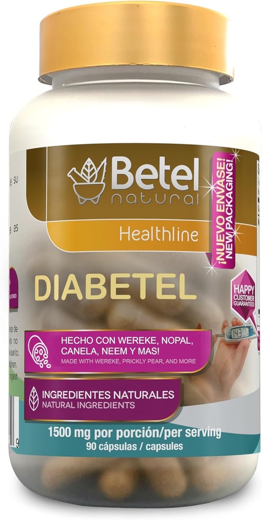 Diabetel Kapsle Betel Natural - Soporte Natural Para el Diabetel - 90 Kapsle
