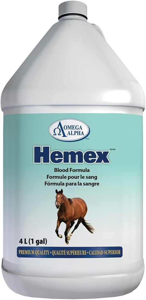 Omega Alfa Blood Builder for Horses - Gallon (128 Ounces)