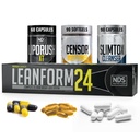 NDS Nutrition Maximální síla Ztráta hmotnosti - Snížit Appetite a Energy Booster - Glutamin, L- karnitin, a CLA (LipoRush XT 60 Kapsle, Censor 90 Softgels, a Slim- Tox 90 Kapsle)