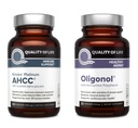 Kvalita života Kinoko Platinum AHCC 750 mg a Oligonol Lychee Extract - pro imunitní podporu, zdravé stárnutí