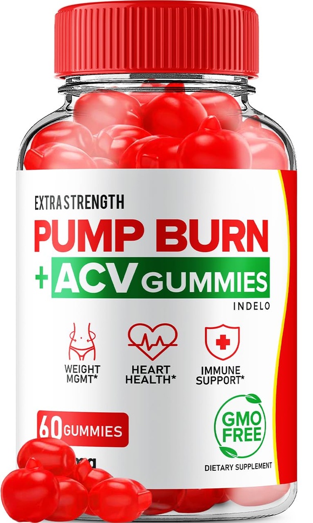 Pump Burn Keto ACV Gummies - Keto Pump Burn Gummies Recenze, Pump Burn Keto + ACV Gummies for Weight Management B12 Burn Pump Advanced 1000mg Formule (1 balení - 60 Gummies)