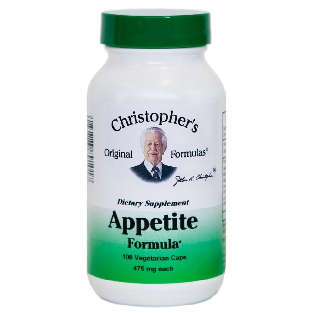 Christopher 's Original Appetite Formule - 100 Kapsle, Přírodní Bylinná směs pro Appetite a stravitelné rovnováhy