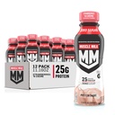 Muscle Milk Genuine Shake, Jahoda, 11.16 Fl Oz Lahvičky (balení po 12)