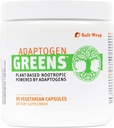 SaltWrap Adaptogen Green - Mind- Body Resilience Formule - Caffeine- Free Nootropic pro Stress, Focus a Cognitive Performance - 90 Kapsle