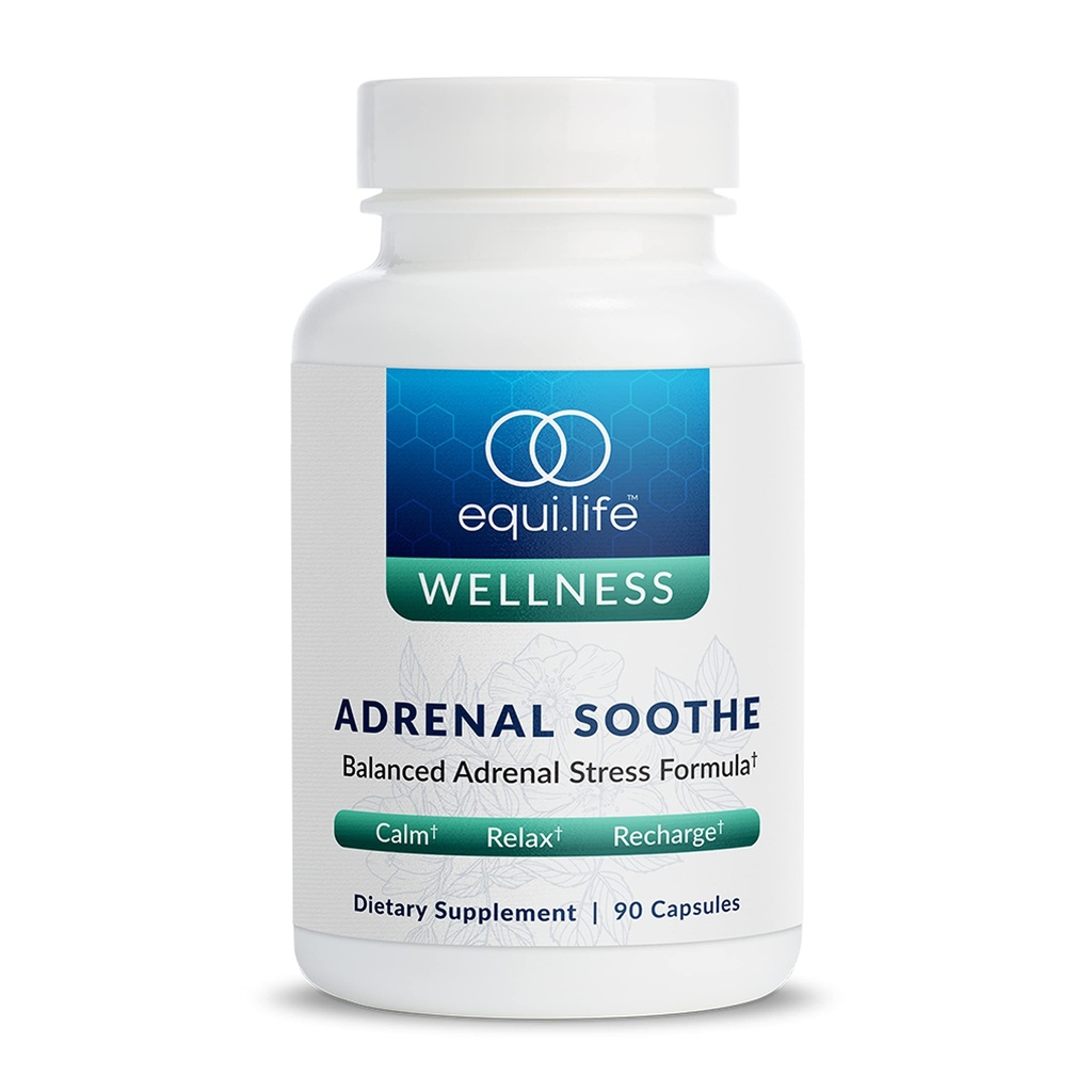 Equilife Herbal Supplement Support with Ashwagandha and L-Theanine, Designed for Daily Cell Wellness, Supplements for Men & Women, Gluten Free, Vegan, Dairy Free, Non GMO, 90 Kapsle