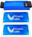 Opakovatelné balení ledu Kinetic Labs - Gel Ice Pack Wrap - Ledové balení pro zranění opakovaně použitelné (velké s extra gel balení)