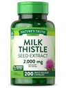 Nature 's Truth Milk Thistle Dodatek 124; 200 Kapsle 124; Non- GMO a gluten Free Seed Extract 124; Silymarin Marianum