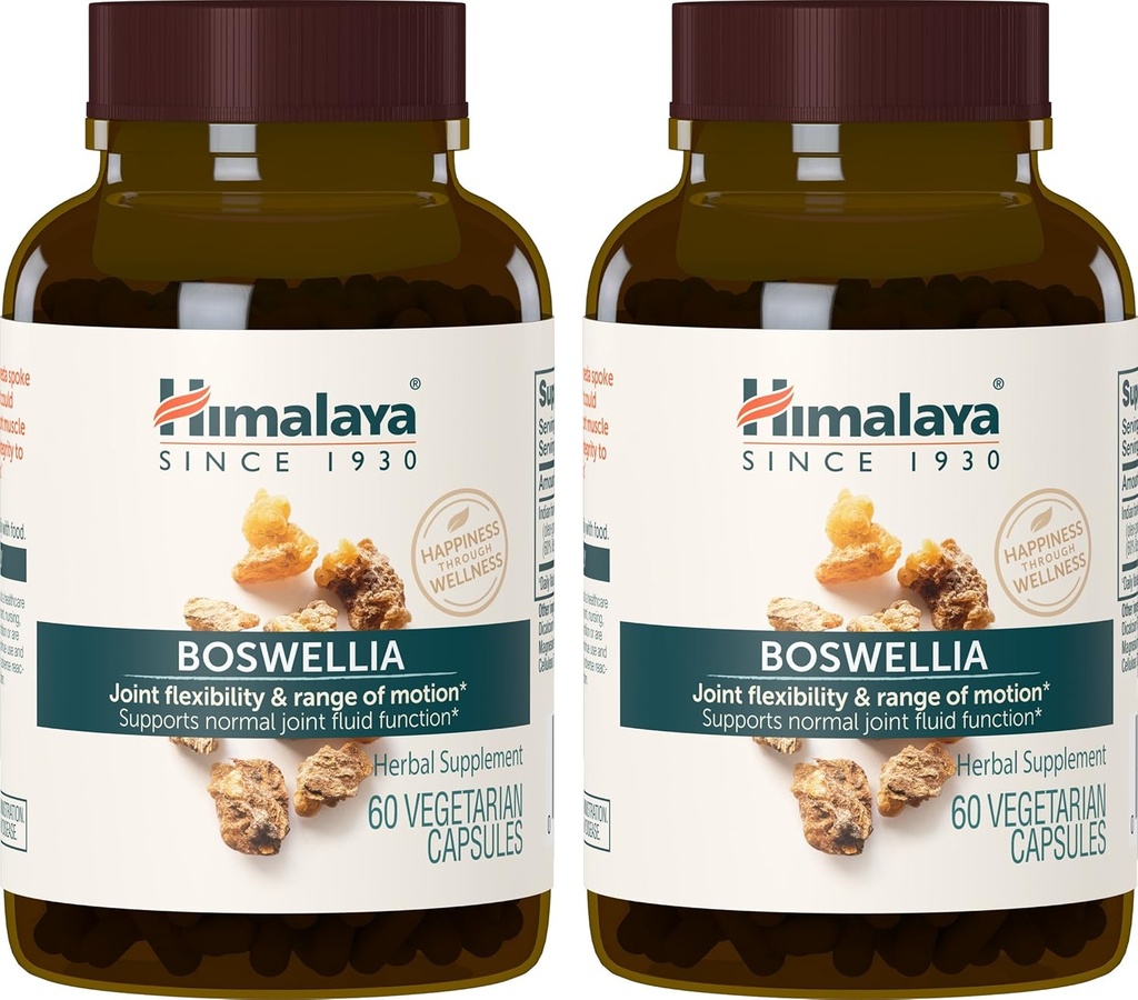 Himalaya Boswellia, Společná podpora mobility a flexibility, Promotes Tissue Preservation, 250 mg, 60 Kapsle, 1 měsíční dodávka, 2 balení