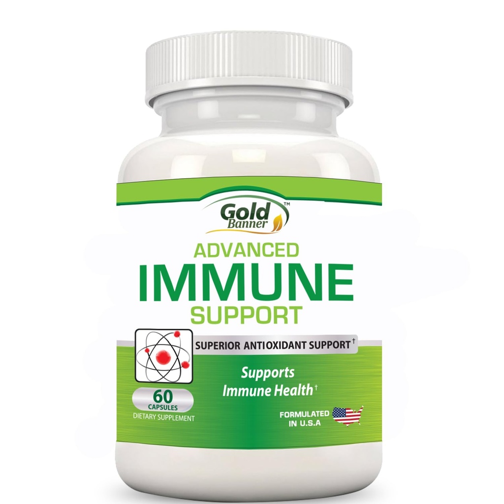 Gold Banner Imunitation Supplement Superior Anti- Oxidant - Zvyšuje imunitní systém s červeným Raspberry, Granátová jablka, Pine Bark, Grape Seed, Green Extracts- Polyfenoly, Lycopen