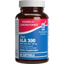 Alpha Lipoic Acid 300mg - klinický vzorec ALA doplněk pro jaterní oční mozek Mitochondria Energy Antioxidant & Nerve Support - Non- GMO Soy Free & Easy to Swallow Softgels - 60 Servings