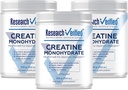 Výzkum ověřený monohydrát kreatininu - podpora optimálního růstu svalů, zvýšení výkonnosti - 5000mg monohydrát kreatininu - BioPerine - 180 Služeb - Neochucené - Vegan