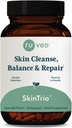 ruved SkinTrio - Neem dodatek s Organic Neem Extract & Amla, Skin & Mikrobiome Supplement - 60 Vegetariánské kapsle (1 Počet)