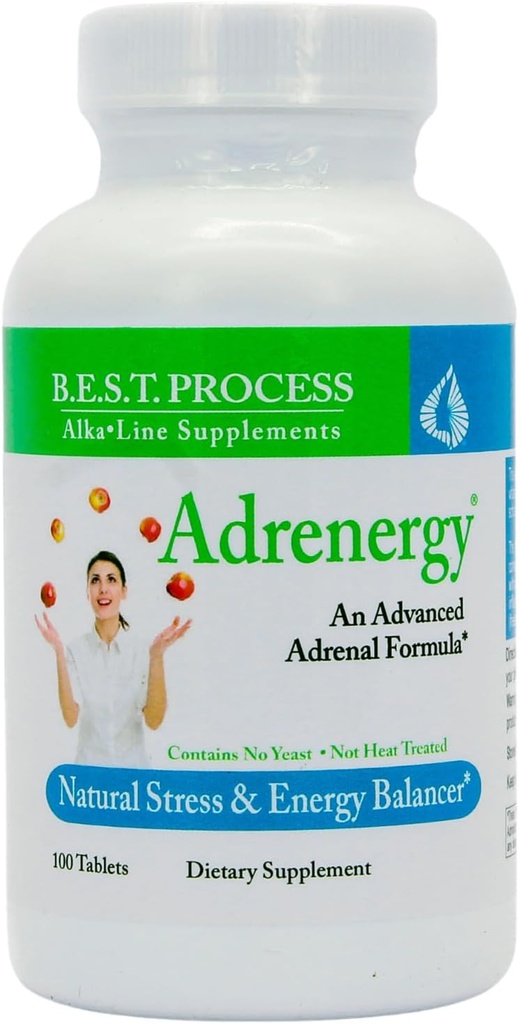 Adrenalgie (2 Pack) Nejlepší proces Alkalin - Přírodní Adrenal Podpora s Adrenal Gland Extract, Adaptogeny, Vitamíny & Minerály