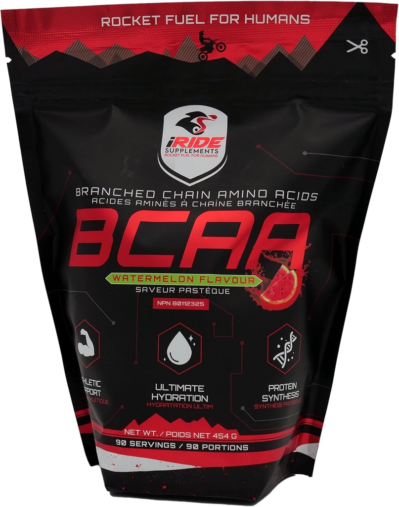 Rozvětvené řetězce aminokyselin BCAA protein prášek, meloun Flavour - Ideální pro hydrataci, zvyšuje energii, zlepšený výkon, Endurance & Metabolismus - Athlete Supports-90 Služeb