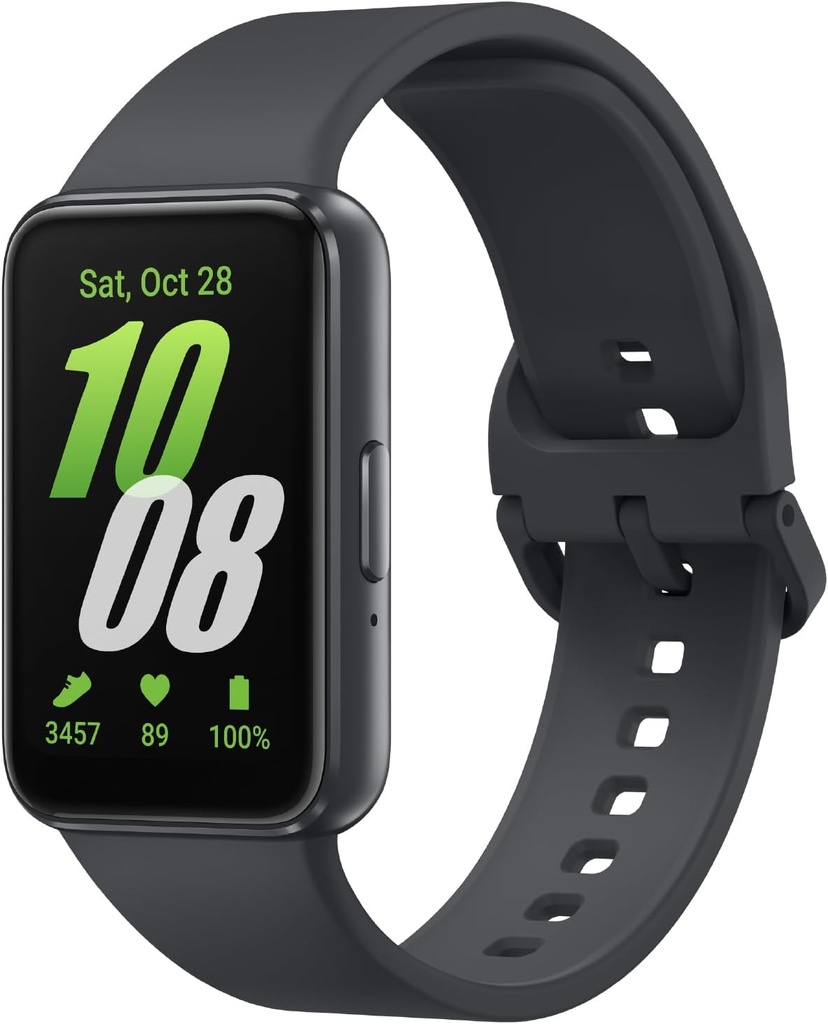 SAMSUNG Galaxy Fit3, Health / Activity Fitness Tracker, Smartwatch pro Android, 13 Day Battery, Sleep / Snare Tracking, Heart Rate, 2025, Dark Gray [US Version, Exclusive, 2Yr Záruka]