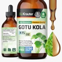 BIO KRAUTER Gotu Kola Tincture - Centella Asiatica Extract - Alkohol a cukr zdarma Gotu Kola Extract - Vegan Drops 4 Fl.Oz.