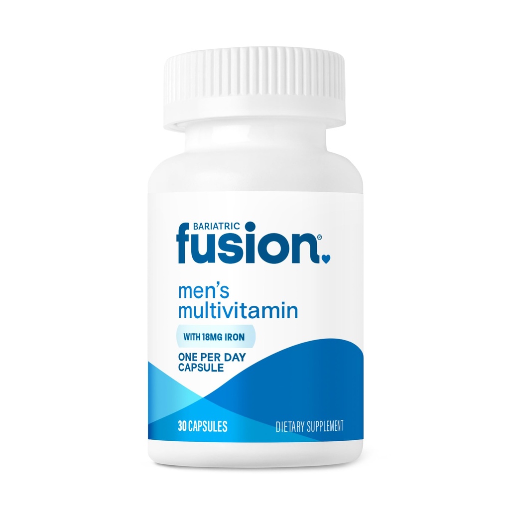 Bariatrická fúze Jeden za den Bariatric Multivitamin se železem pro muže 124; s Vitamíny na podporu prostaty a srdce * 124; Gastric Bypass a Sleeve Gastrektomie 124; 30 Kapsle 124; 1 Měsíční dodávka