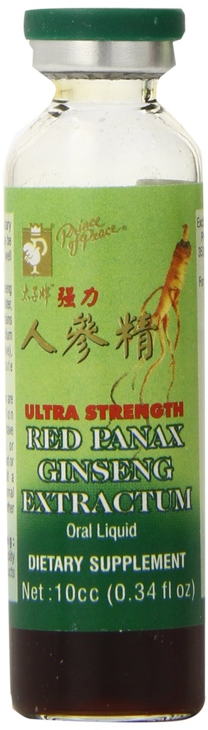 Prince of Peace Red Panax Ginseng Extractum Ultra Strength Dodatek, 30 Počet