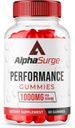 (1 balení) AlphaSurge Gummies pro muže, Alpha Surge Advanced Formule Gummies s 1000 MG žvýkací, AlphaSurge přírodní ingredience Gummies (60 gummies)