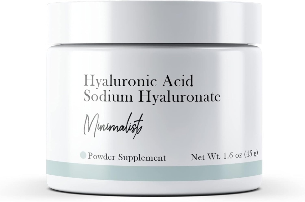 Minimalistická kyselina hyaluronová (1.6 oz) Hyaluronát sodný, prášek, dodatek stravy