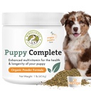 Wholistic Pet Organics Puppy Complete - Pes Multivitamin Powder - 1 Lb - Denní psí vitamíny a doplňky pro domácí jídlo - imunitní systém, kůže, srst a celkové zdraví - Malá a velká plemenná štěňátka