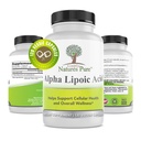 Jednoduše Natures Čistá kyselina lipoová 600mg 120 Veggie Kapsle, Non- GMO Thioctic Acid 4 Měsíce Dodávka