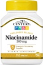 21. Století Niacin 500 Mg Flush zdarma Kapsle, 110- Počet (balení po 3)