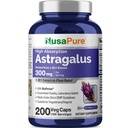 NusaPure Astragalus 20: 1 Extract, 300 mg Ekvivalentní k 6 000 mg per Serving, 200 Veggie Kapsle, Non- GMO & Bioperin