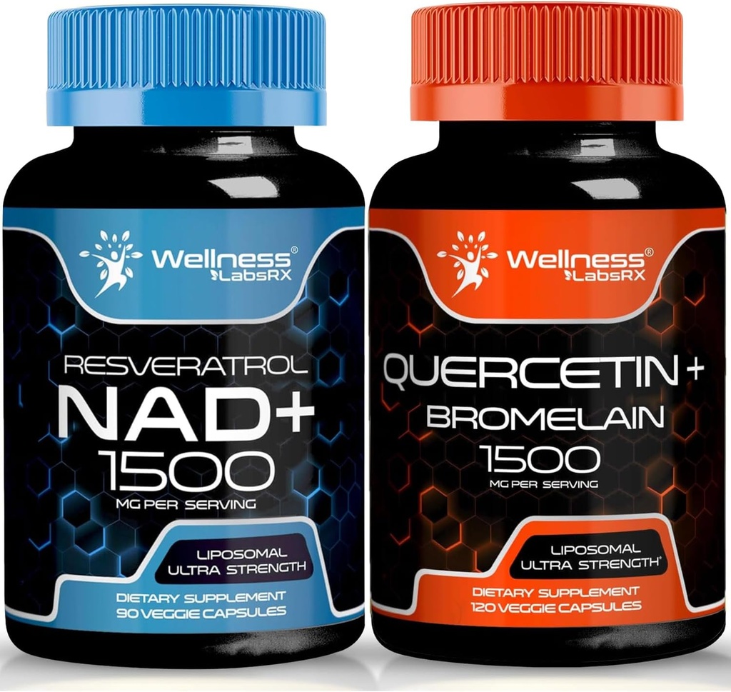 WELLNESS LABSRX Quercetin s Bromelain LAB124; NAD dodatek Kapsle