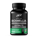Boswellia Extract and Ashwagandha Kapsle 2000 mg - Silné přírodní podpůrné pilulky 3 měsíc Dodávka - Konsentrated Boswellia Serrata 65% Botwellic Acid s Ashwagandha Práškový dodatek