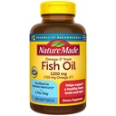 Nature Made Fish Oil Omega 3 doplňky, Omega 3 Rybí olej jako Ethyl Esters 1200 mg Softgels, dodatek EPA DHA pro zdravé srdce, mozek, Oční podpora, Jeden den, 100 Softgels