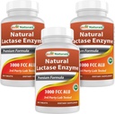 Nejlepší Naturals, Fast acting Lactase Enzyme, 3000 FCC ALU, 180 Tablet (180 Počet (balení po 3))