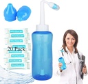 Nosní lahvička na mytí nádobí, Sinus Rinse Lahvička na mytí nosu čistič 300 ml Nosní lahvička na mytí Potové konvice Nosní zavlažování - péče o nos a hydratace pro dospělé a děti (1)