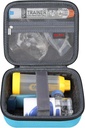 Elonbo Carrying Case pro přenosné ruční Inhaler Nebulizer stroj Asthma Inhaler Spacer, EpiPen Cestovní medicína Kit, Handheld Mesh Machine Holder Bag, Pocket Fits Auvi Q Ventolin, modrá