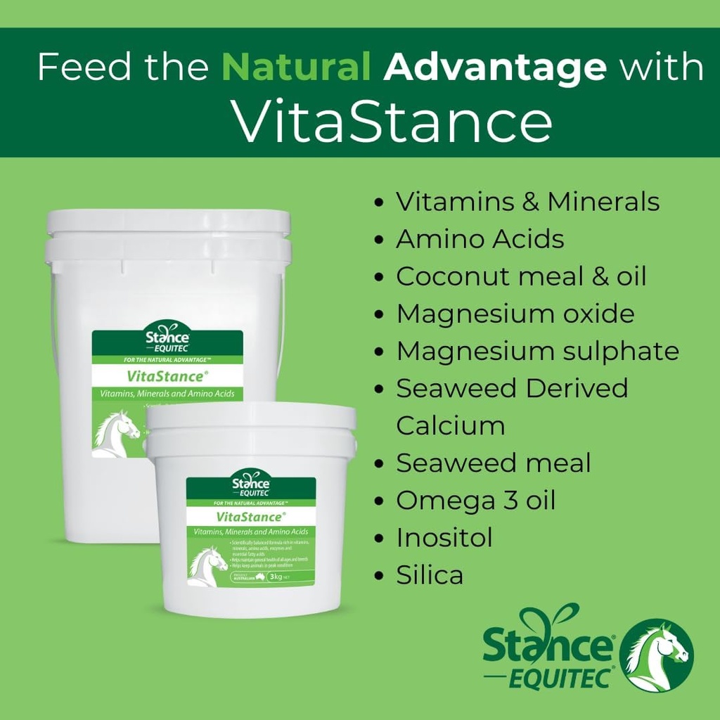 Stance Equitec Vitastance Vitamin, Minerální a aminokyseliny dodatek pro koně, 28.5 lb