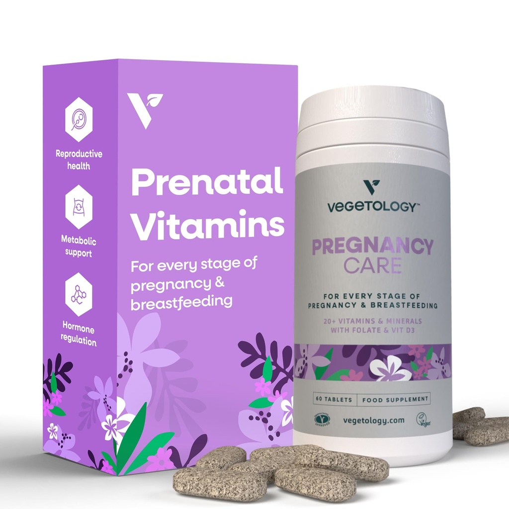 Těhotenství Vitamíny pro ženy - Prenatální vitamín & Poporodní vitaminy pro kojící matky w / 20 + Vitamíny, Folát & Více - Vegan Prenatální vitaminy pro každou fázi těhotenství (60 Ct)