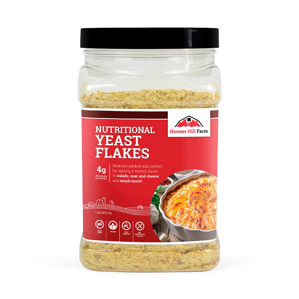 Hoosier Hill Farm Nutritional Yeast Flakes, 1LB (Balení po 1)