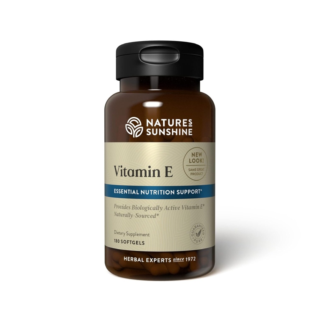 Přírodní sluneční svit Vitamin E 100 IU, 180 Váček
