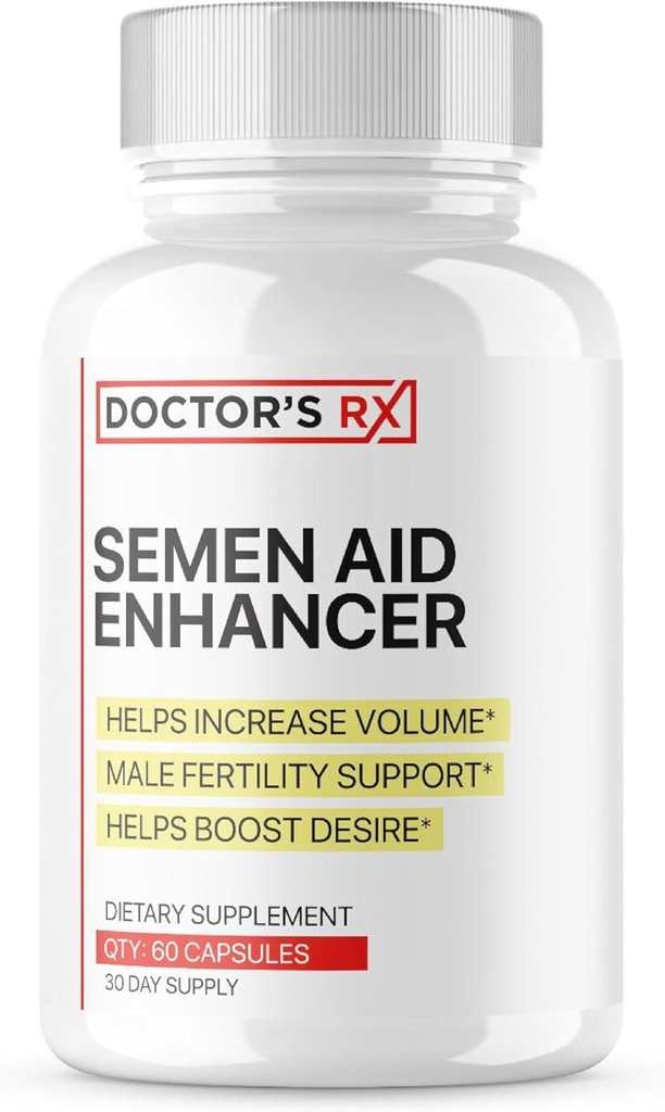DRX Semen Objem Booster CLAS124; Zvýšení Touha, Mood, Energie, Load Size CLAS124; Maca, Muira Puama + 7 Více Ultra dávkované výkonné ingredience CLAS124; 3. strana Testovaný vzorec pro čistotu a USA Lahve - 60 Kapsle
