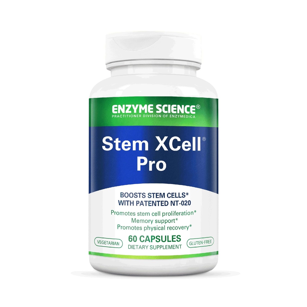 Enzyme Science, Stem XCell Pro, Antioxidant Podpora pro buněčné a imunitní zdraví, Stem Cell Health Dodatek, 60 Kapsle